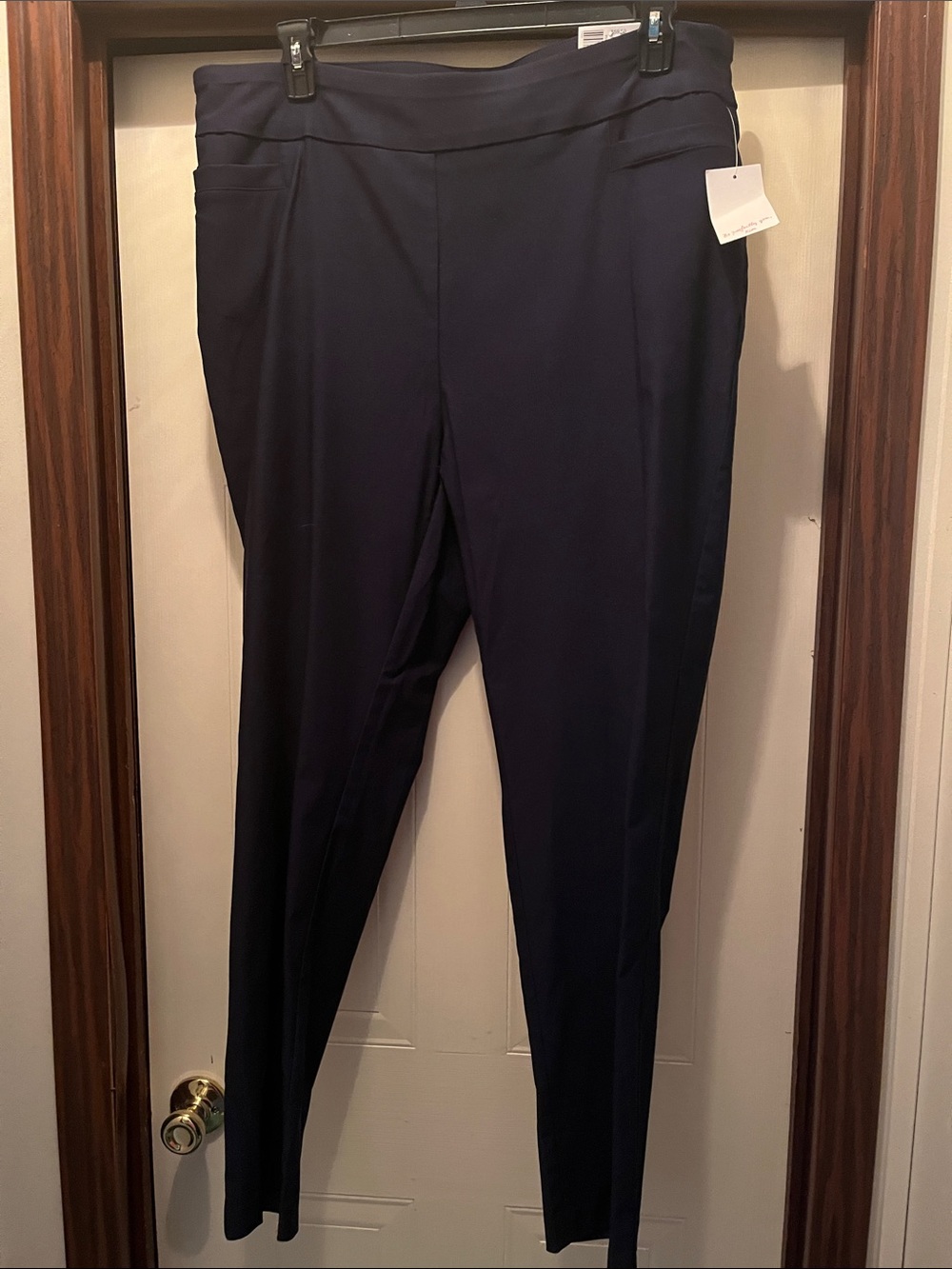 Kim Roger Navy Blue Straight Leg Women’s Dress Pants
